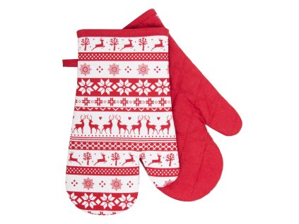 Kuchyňské rukavice chňapky FESTIVE FEAST - SCANDI 18x30 cm Essex