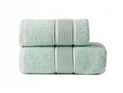 Bavlněný froté ručník s bordurou NAOMI 50x90 cm, mátová, 500 gr Mybesthome