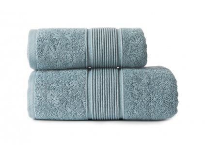 Bavlněný froté ručník s bordurou NAOMI 50x90 cm, modrá, 500 gr Mybesthome