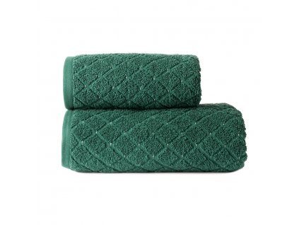 Bavlněný froté ručník se vzorem OLIWIER 50x90 cm zelená 520 gr Mybesthome