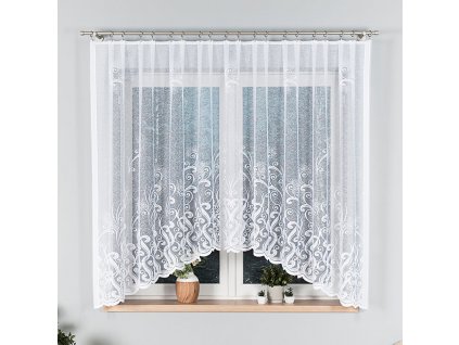 Dekorační oblouková krátká záclona WANDA 160 bílá 300x160 cm MyBestHome