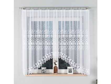 Dekorační oblouková krátká záclona HERNANI 160 bílá 310x160 cm MyBestHome