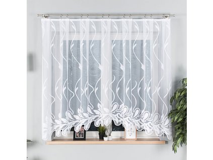 Dekorační oblouková krátká záclona ALINA bílá 320x160 cm MyBestHome
