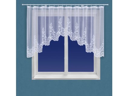 Dekorační oblouková krátká záclona BERENIKA 130 bílá 330x130 cm MyBestHome