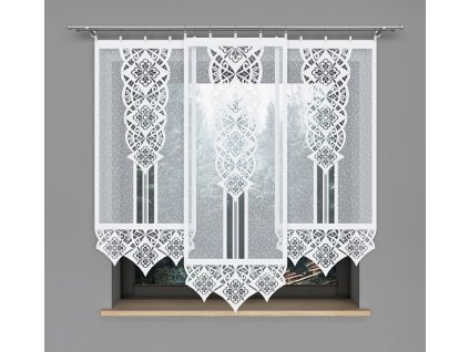 Panelová dekorační záclona KLAUDIA, bílá, šířka 60 cm výška od 120 cm do 160 cm (cena za 1 kus panelu) MyBestHome
