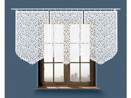 Panelová dekorační záclona ANIKA, bílá, šířka 75 cm výška od 120 cm do 160 cm (cena za 1 kus panelu) MyBestHome