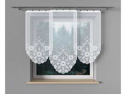 Panelová dekorační záclona OLGA, bílá, šířka 60 cm výška od 120 cm do 160 cm (cena za 1 kus panelu) MyBestHome