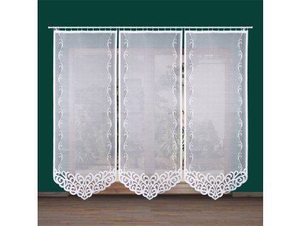 Panelová dekorační záclona ARUN LONG, bílá, šířka 90 cm výška 250 cm (cena za 1 kus panelu) MyBestHome