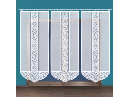 Panelová dekorační záclona ANNA LONG, bílá, šířka 90 cm výška 230 cm nebo 250 cm (cena za 1 kus panelu) MyBestHome