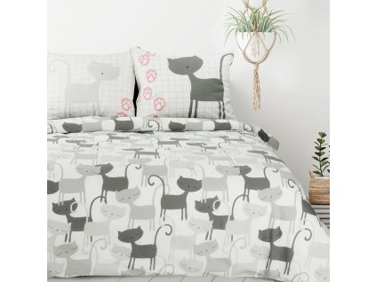 Povlečení ČIČI 100% bavlna 1x 140x200 cm, 1x povlak 70x80 cm MyBestHome