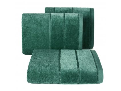 Bavlněný froté ručník MARIA 50x90 cm, tmavě zelená, 500 gr Mybesthome