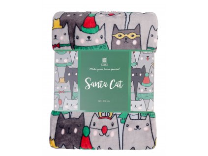 76803 1 deka z mikrovlakna santa cat seda 150x200 cm essex