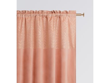 Dekorační závěs s řasící páskou BLISSY TAPE pudrová růžová 140x250 cm (cena za 1 kus) MyBestHome
