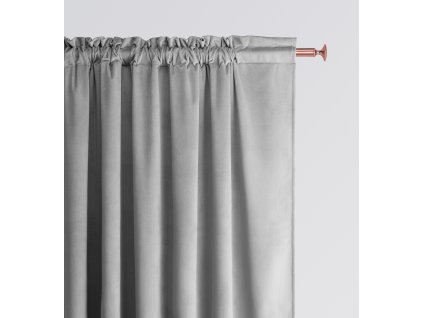 Dekorační závěs s řasící páskou VELVETIA TAPE světle šedá 140x250 cm (cena za 1 kus) MyBestHome