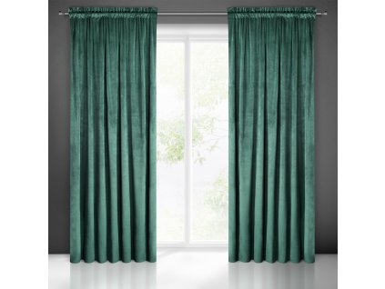Dekorační závěs PIERRE CARDIN 300 tmavá tyrkysová 140x300 cm (cena za 1 kus) MyBestHome