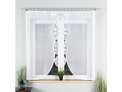 Dekorační oblouková krátká záclona ELWIRA 160 bílá 160x160 cm MyBestHome
