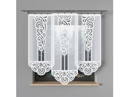 Panelová dekorační záclona EWA bílá, šířka 60 cm výška od 120 cm do 160 cm (cena za 1 kus panelu) MyBestHome