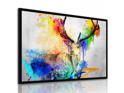 Obraz na plátně GLAM DEER motiv A různé rozměry Ludesign