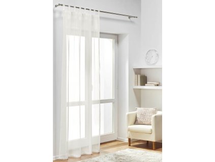 Dekorační záclona s poutky DIANA bílá 140x260 cm (cena za 1 kus) MyBestHome