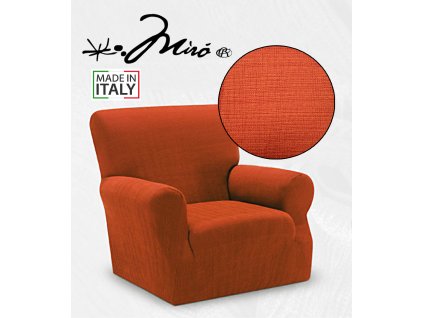 Napínací potah na 1 křeslo MIRO oranžová, 75-125 cm Mybesthome