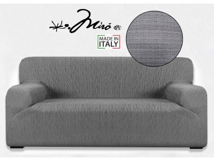 Napínací potah na trojkřeslo MIRO šedá 165-205 cm Mybesthome