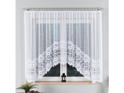 Dekorační oblouková krátká záclona SERAFINA 160 bílá 310x160 cm MyBestHome