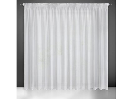 Dekorační záclona s řasící páskou se zadním tunýlkem DONNA bílá 300x270 cm MyBestHome