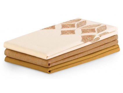 SET 3 kusů utěrka CARAMEL mix barev A, 100% bavlna 50x70 cm MyBestHome