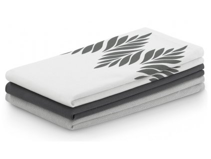 SET 3 kusů utěrka LEAVES mix barev B, 100% bavlna 50x70 cm MyBestHome
