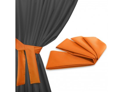 Úvaz - upínač na venkovní zahradní závěs oranžová 160x8 cm (cena za 1 kus) MyBestHome