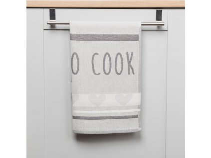 Bavlněná utěrka COOK šedá 100% bavlna 50x70 cm MyBestHome