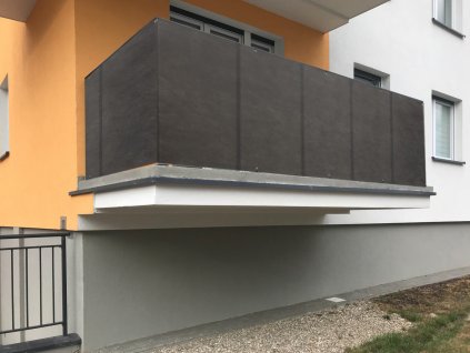 Balkonová zástěna OSLO grafitová, výška 80 cm, šířka různé rozměry MyBestHome