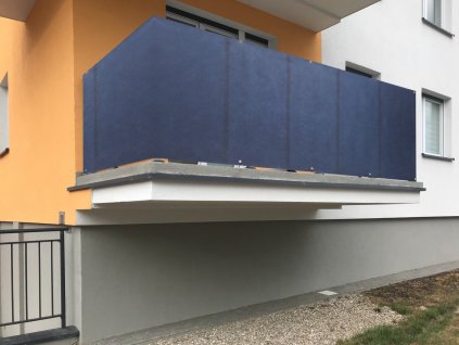 Balkonová zástěna OSLO modrá, výška 100 cm, šířka různé rozměry MyBestHome