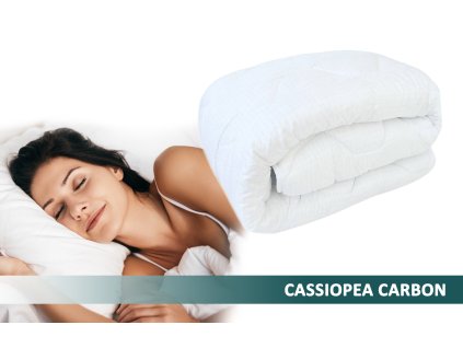 Prošívaná ANTISTRESOVÁ celoroční přikrývka CASSIOPEA CARBON
