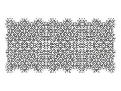 Žakárový ubrus - běhoun NICKSON různé rozměry bílá/šedá MyBestHome