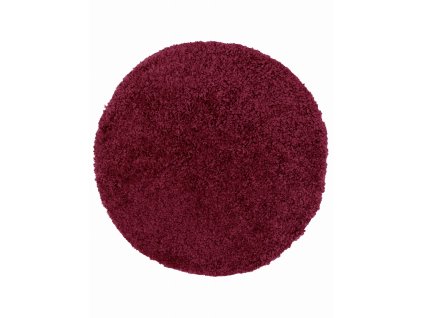 Kusový koberec SHAGGY JUST vínová Ø 67 cm Multidecor