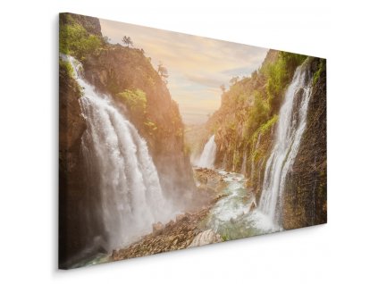 Plátno 3D Pohled Na Krásné Vodopády