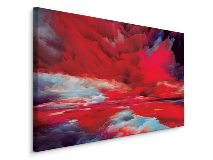 Plátno Abstraktní Červená Obloha