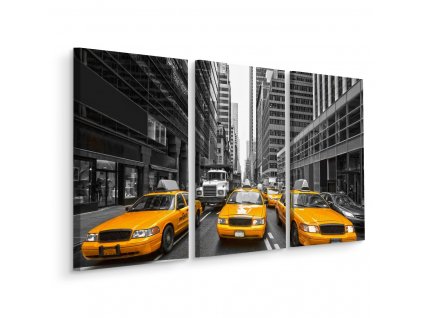 Vícedílné plátno Žluté Taxíky V New Yorku
