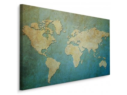 Plátno Dekorativní Mapa Světa