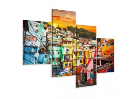 Vícedílné plátno Centrum Města Rio De Janeiro