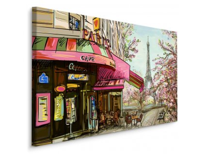 Plátno Pařížská Kavárna