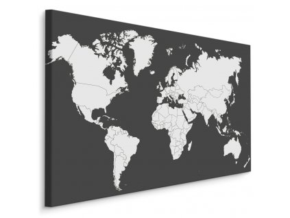 Plátno Klasická Mapa Světa