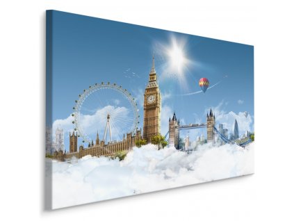 Plátno Londýn V Oblacích