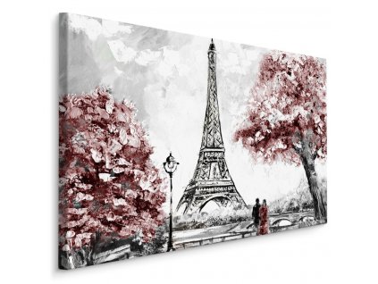 Plátno Romantický Výhled V Paříži