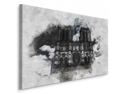 Plátno Katedrála Notre Dame, Paříž I.
