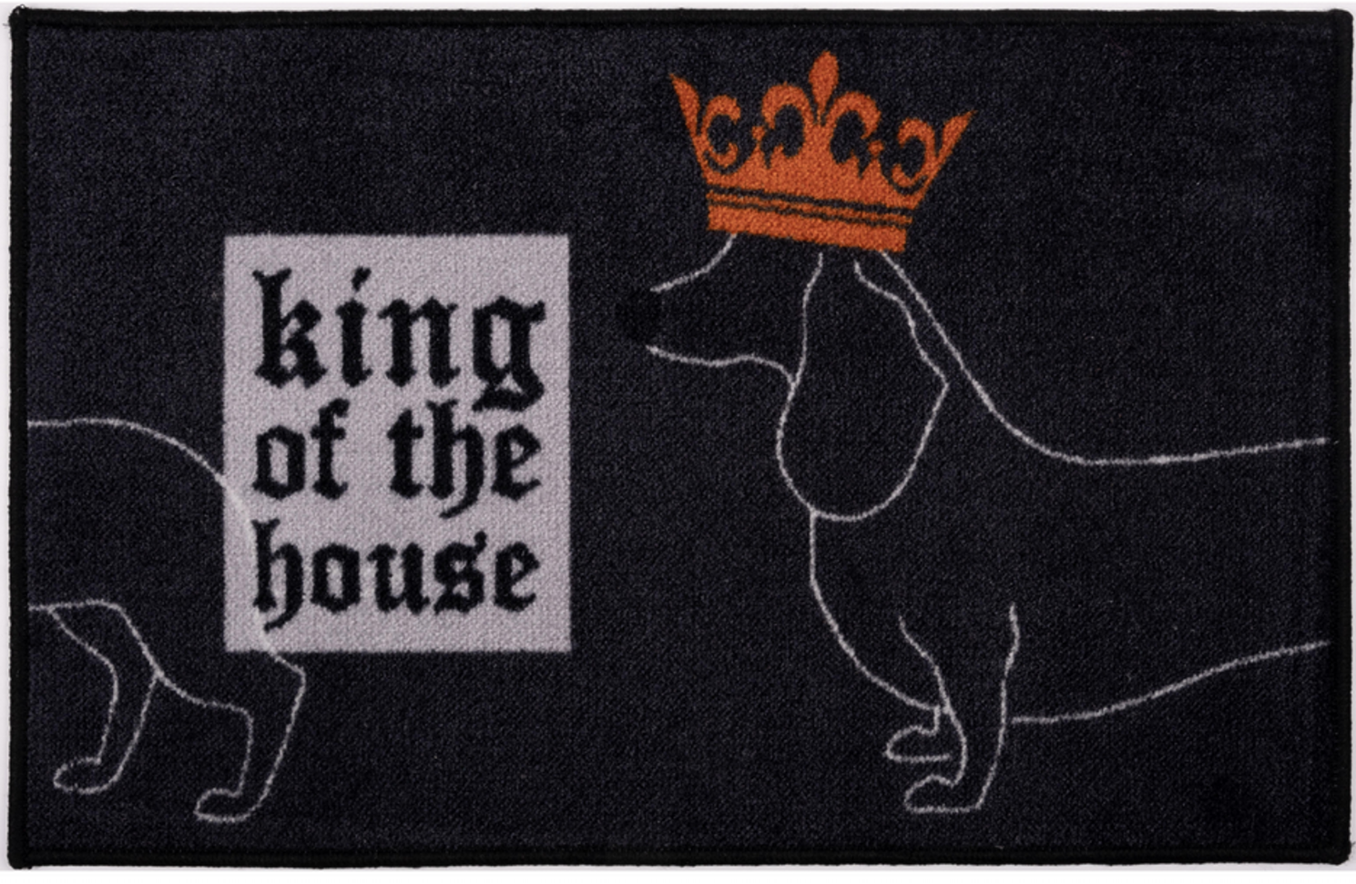 Kusový koberec - kobereček DOG III. černá 40x60 cm Multidecor