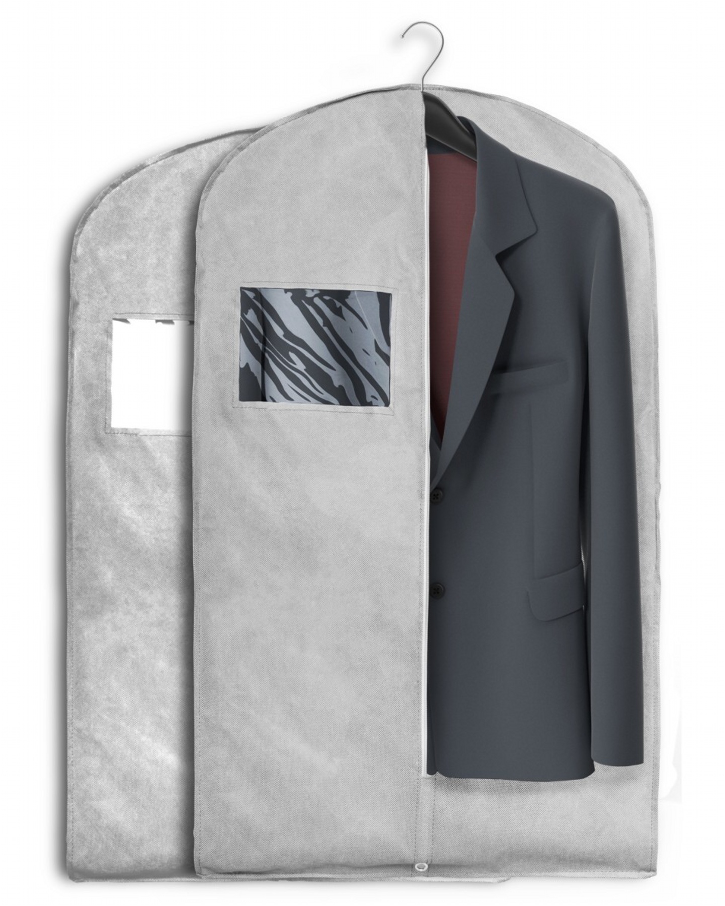 Ochranný obal na oblečení, šedá, 100x60x7 cm Mybesthome