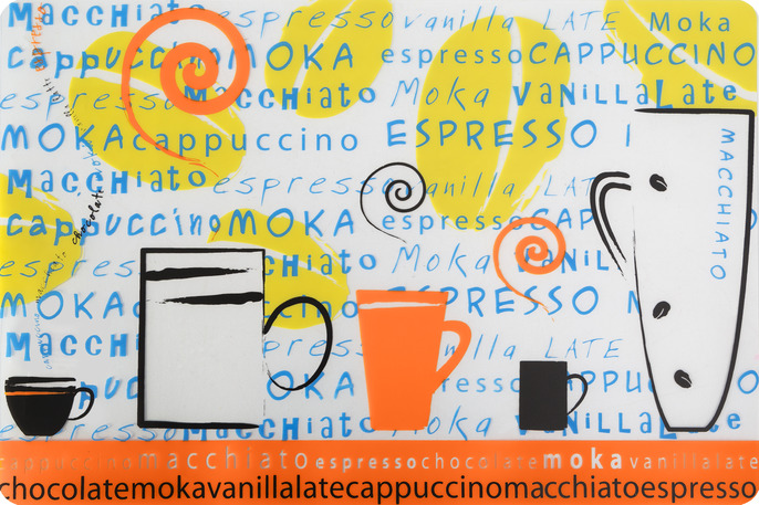 Prostírání ESPRESSO 30x44 cm, silikonové průhledné, Mybesthome