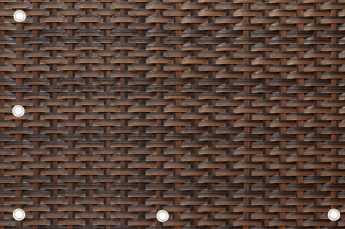 Balkonová ratanová zástěna s očky LATVIA, hnědá, výška 100 cm šířka různé rozměry 750 g/m2 MyBestHome Rozměr: 100x200 cm